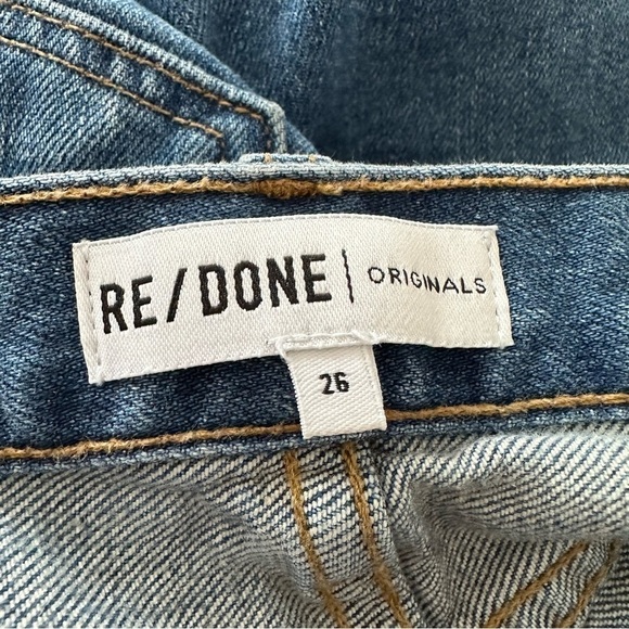 Re/Done-High Rise Ankle Crop Jeans (Size:26) - Picture 14 of 14